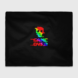 Плед флисовый Game over gradient, цвет: 3D-велсофт