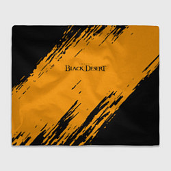Плед флисовый Black desert краски абстракция, цвет: 3D-велсофт