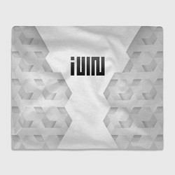 Плед флисовый Gidle white poly, цвет: 3D-велсофт