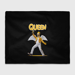 Плед флисовый Queen Гомер Симпсон, цвет: 3D-велсофт