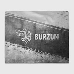 Плед флисовый Burzum - grey gradient по-горизонтали, цвет: 3D-велсофт