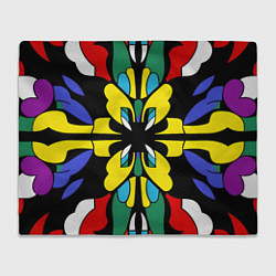 Плед флисовый Яркий калейдоскоп, цвет: 3D-велсофт