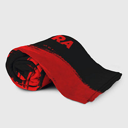 Плед флисовый Akira - red gradient посередине, цвет: 3D-велсофт — фото 2