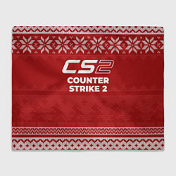 Плед флисовый Новогодний Counter Strike 2, цвет: 3D-велсофт