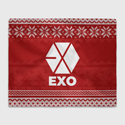 Плед флисовый Новогодний Exo, цвет: 3D-велсофт