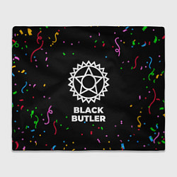 Плед флисовый Black Butler конфети, цвет: 3D-велсофт