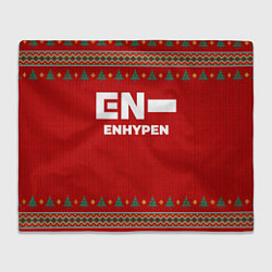 Плед флисовый Enhypen new year, цвет: 3D-велсофт