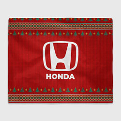 Плед флисовый Honda new year, цвет: 3D-велсофт