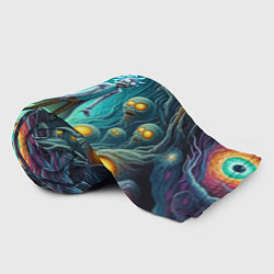 Плед флисовый Морти и Рик в пещере ужасов, цвет: 3D-велсофт — фото 2