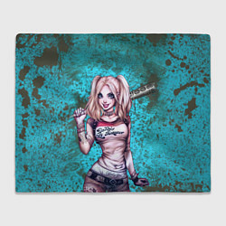 Плед флисовый Harley Quinn, цвет: 3D-велсофт