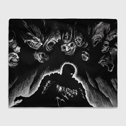 Плед флисовый Guts in the dark, цвет: 3D-велсофт