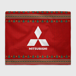 Плед флисовый Mitsubishi new year, цвет: 3D-велсофт