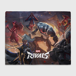 Плед флисовый Персонажи Marvel rivals, цвет: 3D-велсофт