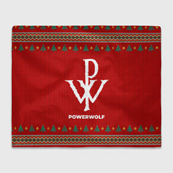 Плед флисовый Powerwolf new year, цвет: 3D-велсофт