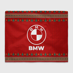 Плед флисовый BMW new year, цвет: 3D-велсофт