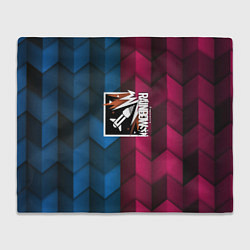 Плед флисовый Rainbow six abstract, цвет: 3D-велсофт