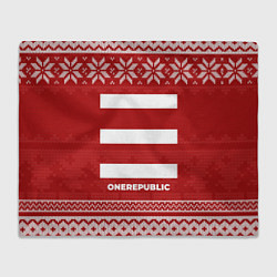 Плед флисовый Новогодний OneRepublic, цвет: 3D-велсофт