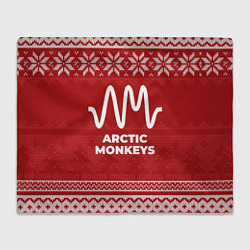 Плед флисовый Новогодний Arctic Monkeys, цвет: 3D-велсофт