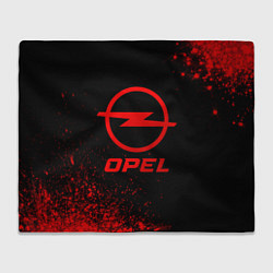 Плед флисовый Opel - red gradient, цвет: 3D-велсофт