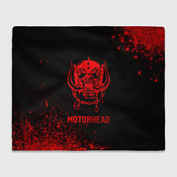 Плед флисовый Motorhead - red gradient, цвет: 3D-велсофт