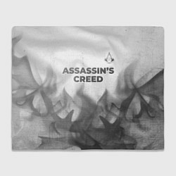 Плед флисовый Assassins Creed - white gradient посередине, цвет: 3D-велсофт