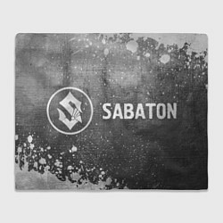 Плед флисовый Sabaton - grey gradient по-горизонтали, цвет: 3D-велсофт