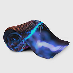 Плед флисовый Выдра и разряд тока, цвет: 3D-велсофт — фото 2
