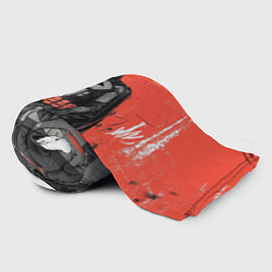 Плед флисовый Бэтмен граффити на стене, цвет: 3D-велсофт — фото 2