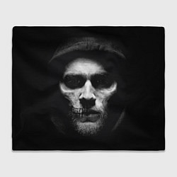 Плед флисовый Sons Of Anarchy - Jax skull, цвет: 3D-велсофт