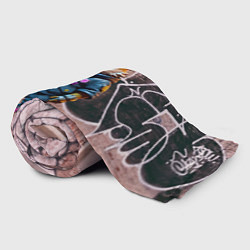 Плед флисовый Уличный лисёнок на своём районе, цвет: 3D-велсофт — фото 2