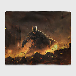 Плед флисовый Batman dark city, цвет: 3D-велсофт