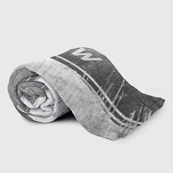 Плед флисовый FAW - grey gradient посередине, цвет: 3D-велсофт — фото 2