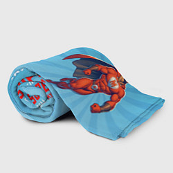 Плед флисовый Настоящий super герой, цвет: 3D-велсофт — фото 2