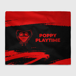 Плед флисовый Poppy Playtime - red gradient по-горизонтали, цвет: 3D-велсофт