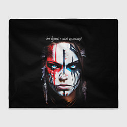 Плед флисовый Все дуреют с этой косметики, цвет: 3D-велсофт