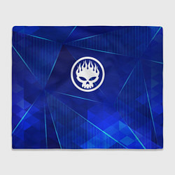 Плед флисовый The Offspring blue poly, цвет: 3D-велсофт