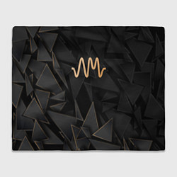 Плед флисовый Arctic Monkeys golden poly, цвет: 3D-велсофт