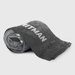 Плед флисовый Hitman - grey gradient по-горизонтали, цвет: 3D-велсофт — фото 2