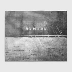 Плед флисовый AC Milan - grey gradient посередине, цвет: 3D-велсофт