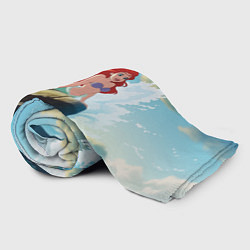 Плед флисовый Ariel I love the ocean - русалка - beautiful big p, цвет: 3D-велсофт — фото 2