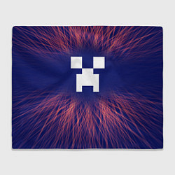 Плед флисовый Minecraft red energy, цвет: 3D-велсофт