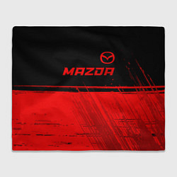 Плед флисовый Mazda - red gradient посередине, цвет: 3D-велсофт