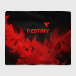 Плед флисовый Destiny - red gradient посередине, цвет: 3D-велсофт