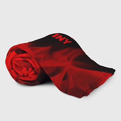 Плед флисовый Destiny - red gradient посередине, цвет: 3D-велсофт — фото 2