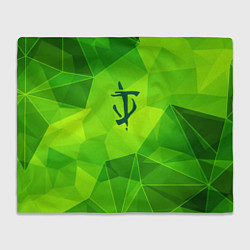 Плед флисовый Doom green poly, цвет: 3D-велсофт