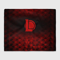 Плед флисовый League of Legends red poly, цвет: 3D-велсофт