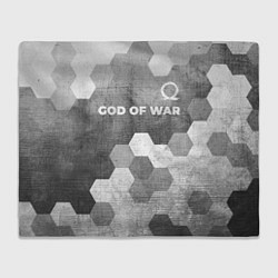 Плед флисовый God of War - grey gradient посередине, цвет: 3D-велсофт