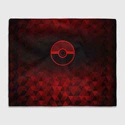 Плед флисовый Pokemon red poly, цвет: 3D-велсофт