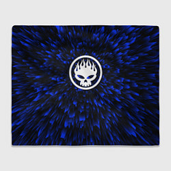Плед флисовый The Offspring blue energy, цвет: 3D-велсофт