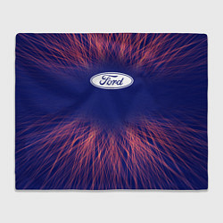 Плед флисовый Ford red energy, цвет: 3D-велсофт